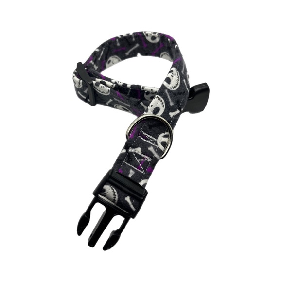 1” GLOW IN THE DARK Nightmare Before Christmas Dog Collar - Picture 3 of 10